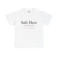 3M&P “Safe Here” heavyweight mental health t-shirt in white
