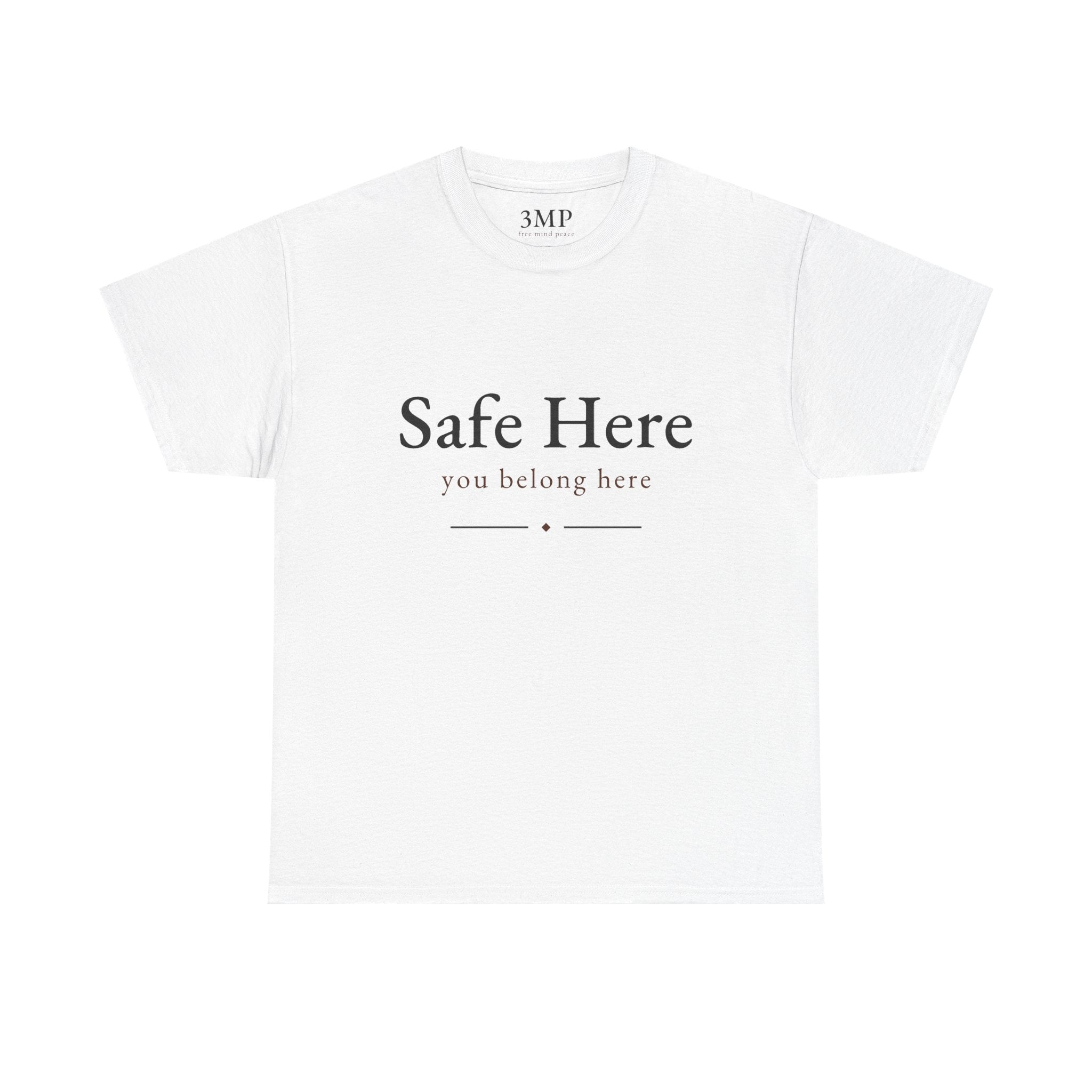 3M&P “Safe Here” heavyweight mental health t-shirt in white