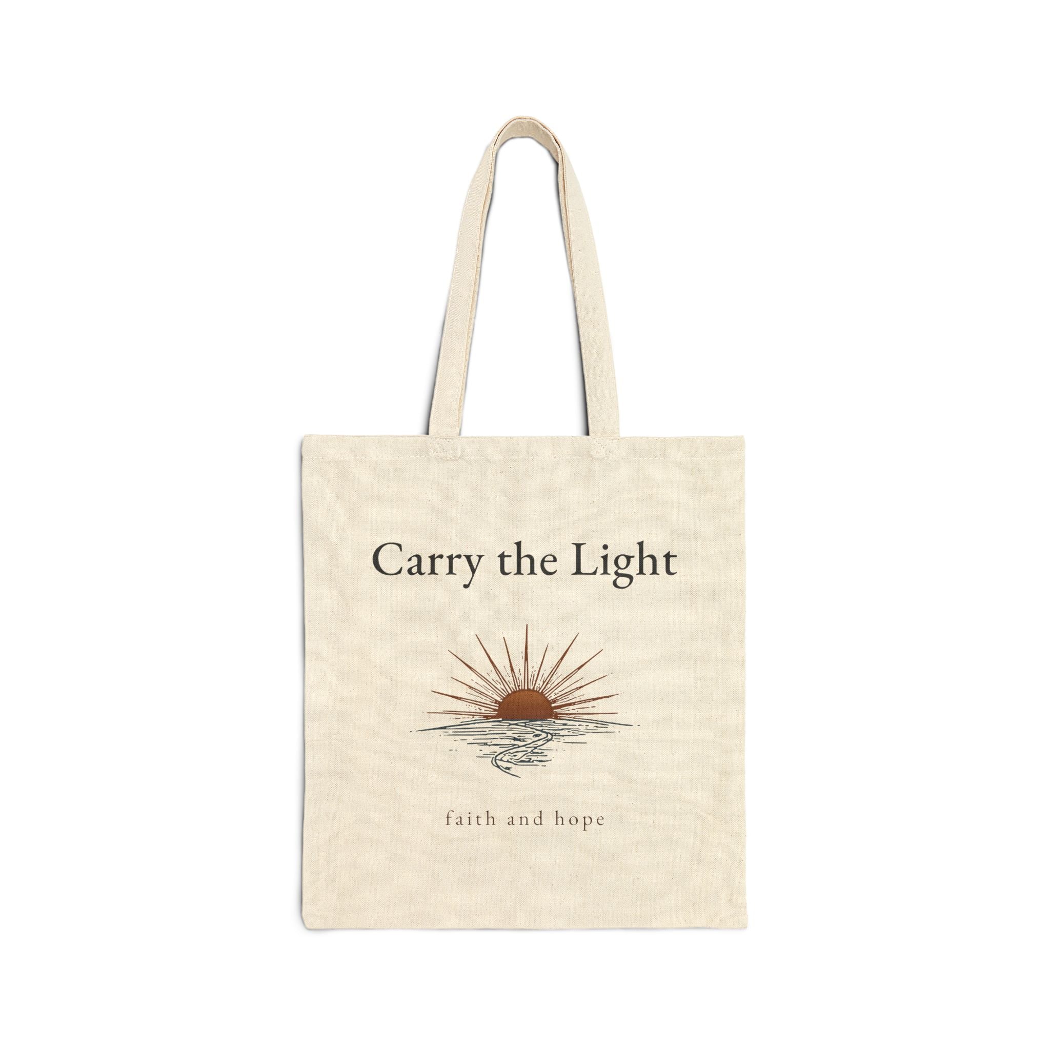 3M&P “Carry the Light” tote bag in natural cotton canvas