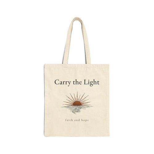 3M&P “Carry the Light” tote bag in natural cotton canvas