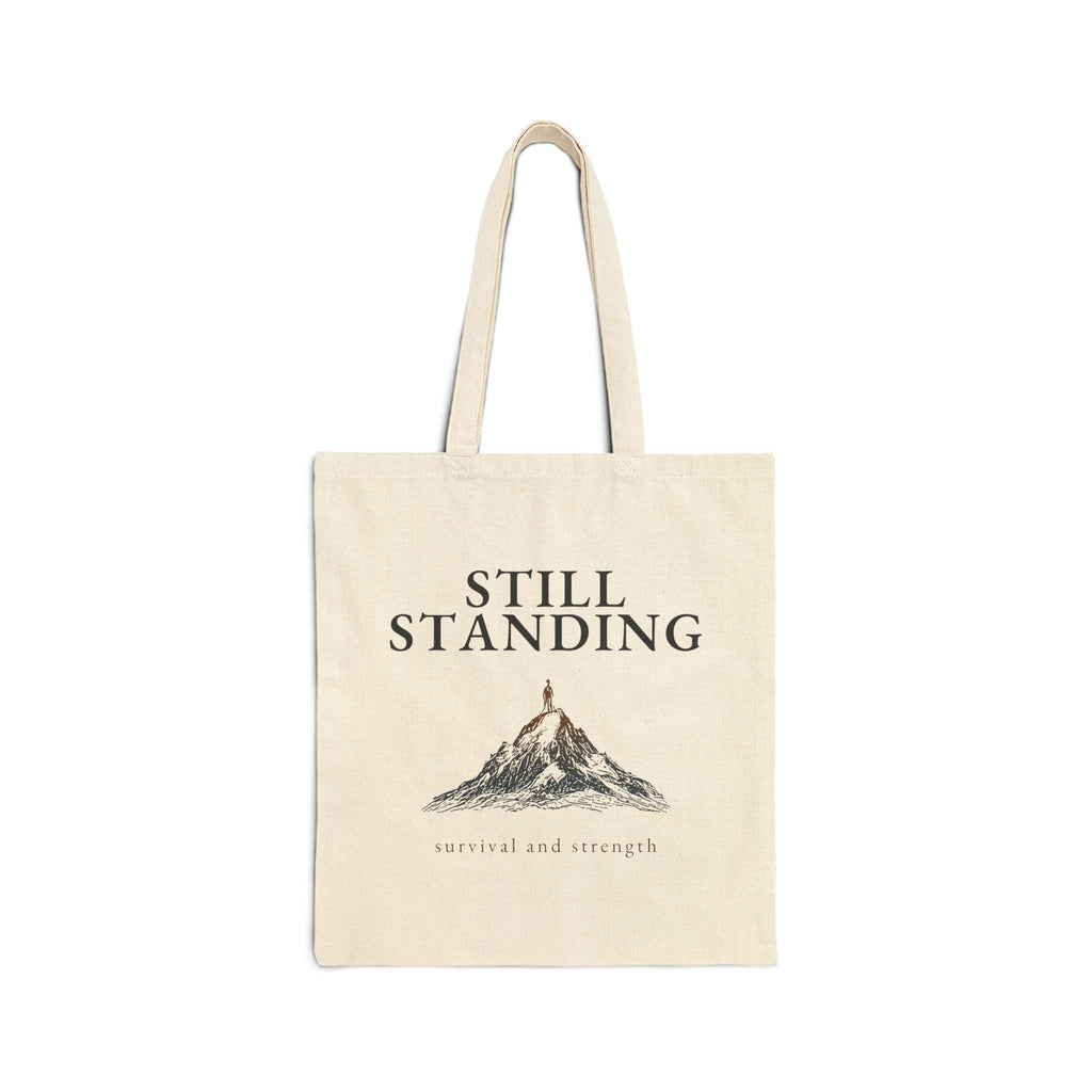 3M&P “Still Standing” tote bag in natural cotton canvas
