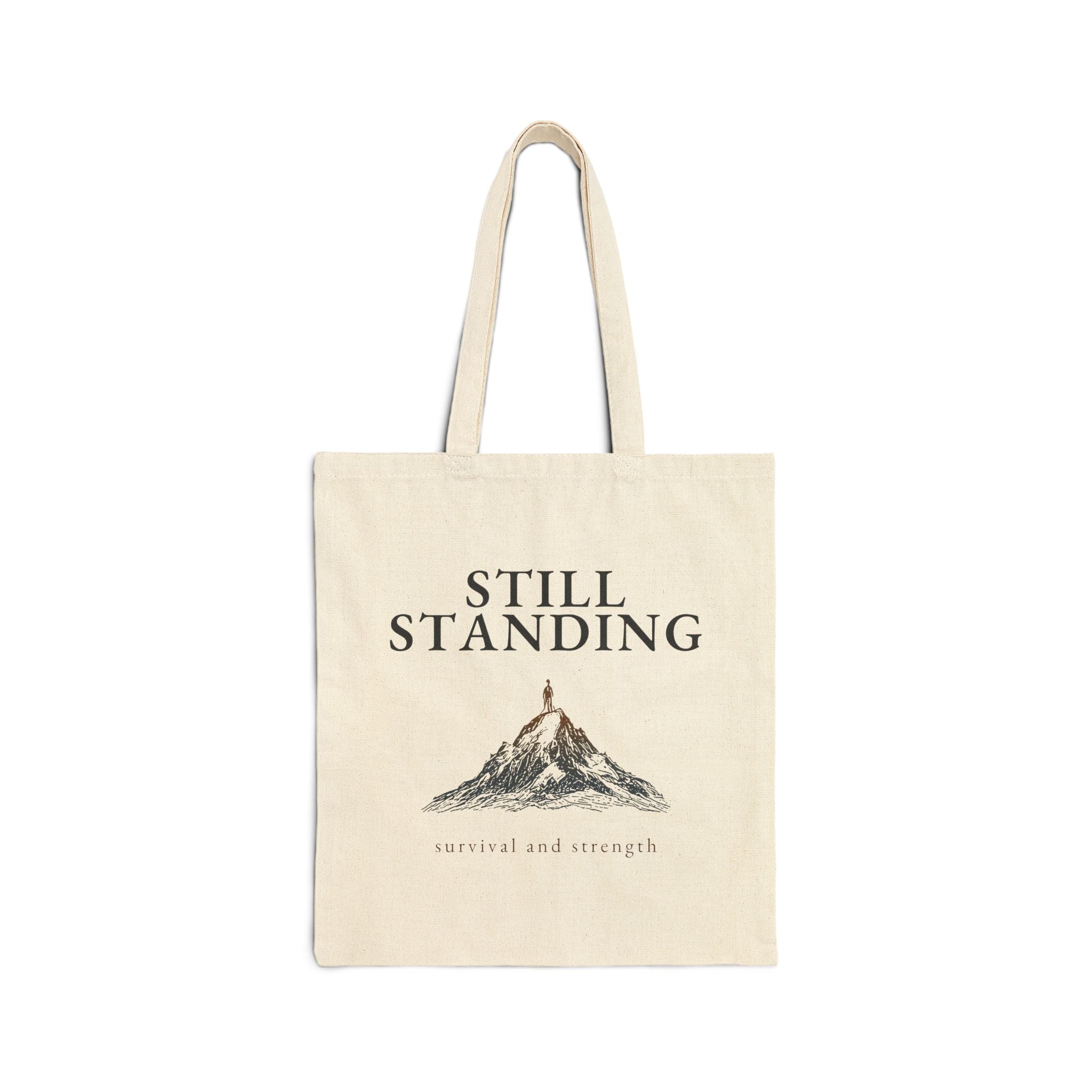 3M&P “Still Standing” tote bag in natural cotton canvas