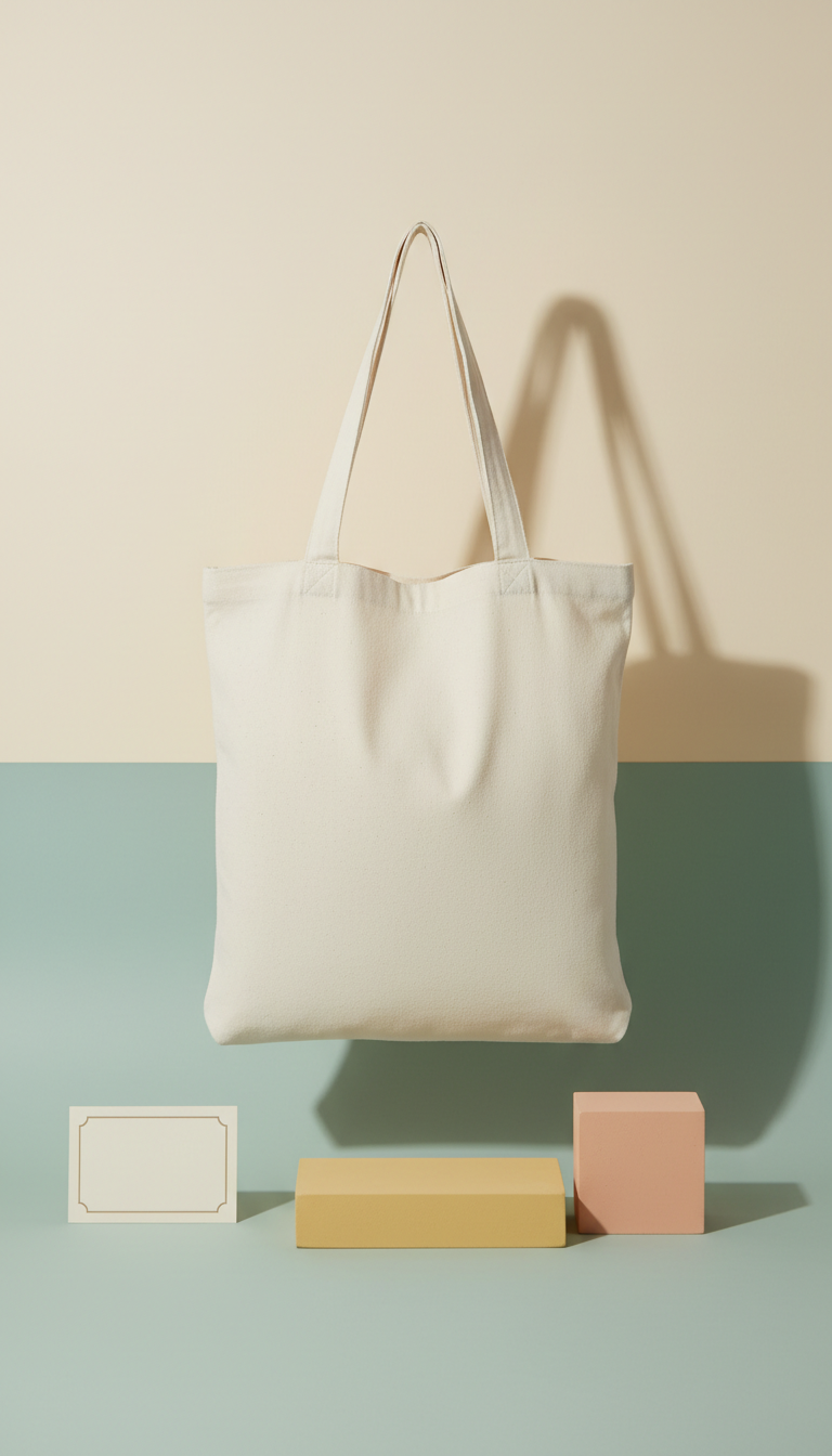 Cotton Tote With Free Mind Print